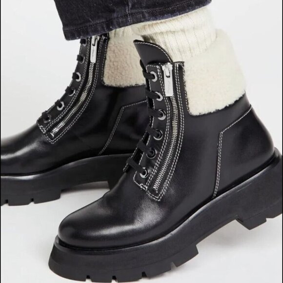 3.1 Phillip Lim Kate shearling-trimmed ankle boots - Picture 6 of 6